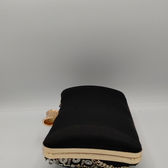 Womens black rhineson clutch bag - Picture 6 of 8